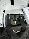 Жіноча сумка Селін чорна Celine Black Teen Soft 16 In Smooth Calfskin, фото 9