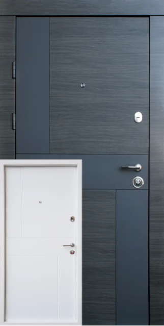 Вхідні двері Qdoors преміум Стиль-М з білою коробкою, фото 1