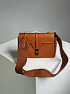 Жіноча сумка Селін коричнева Celine Brown Teen Soft 16 In Smooth Calfskin, фото 5