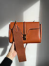 Жіноча сумка Селін коричнева Celine Brown Teen Soft 16 In Smooth Calfskin, фото 4