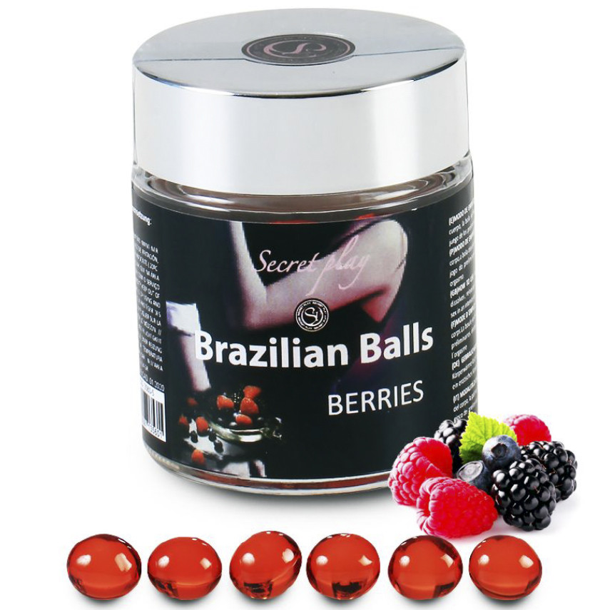 ПОТЕРТА БАНКА! Великий набір кульок для масажу 6 BERRIES BRAZILIAN BALLS JAR Кітті, фото 1