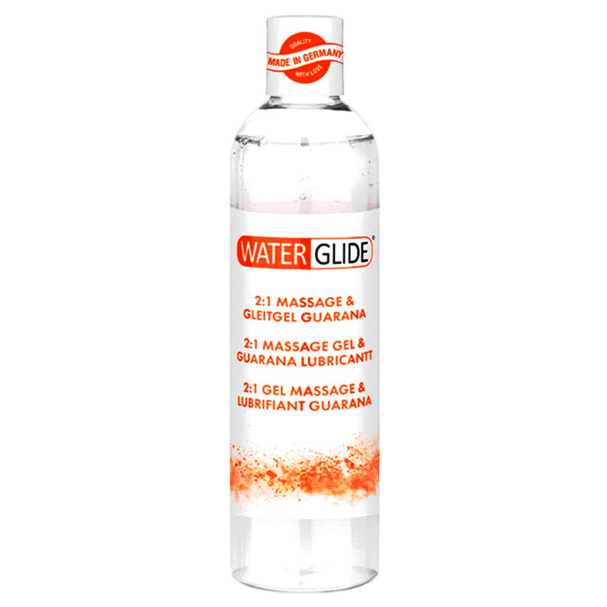ПОТЕРТА БУТИЛКА! Лубрикант WATERGLIDE MASSAGE & LUBRICANT GUARANA Кітті, фото 1