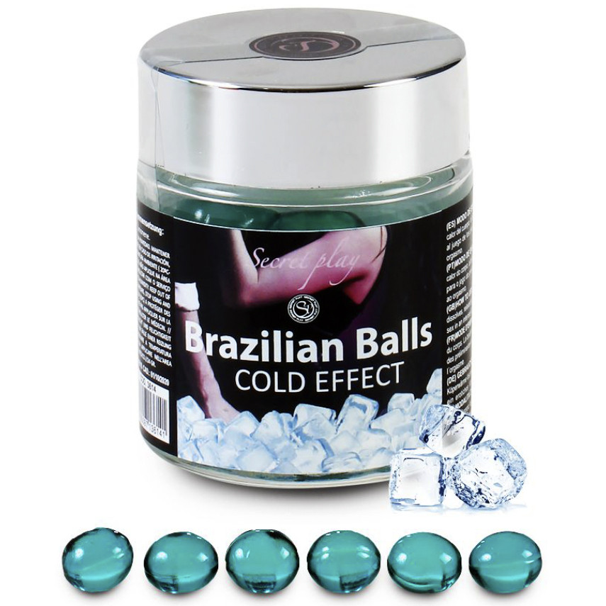 Потерта Банка! Великий набір кульок для масажу 6 COLD EFFECT BRAZILIAN BALLS JAR Кітті, фото 1