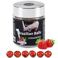 Потерта Коробка! Набір бразильських кульок 6 STRAWBERRY BRAZILIAN BALLS JAR. Кітті