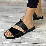 Жіночі шкіряні шльопанці, фото 2