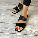 Жіночі шкіряні шльопанці, фото 3