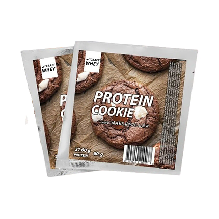 Протеїнове печиво Craft Whey Protein Cookie 60 g (Marshmallow), фото 1