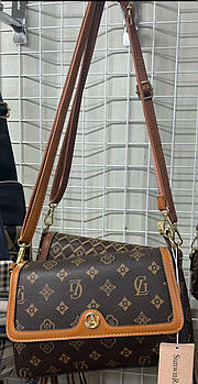 Сумочка жіноча крос-боді 24,5*16 см з клапаном та довгим ремінцем у різних кольорах Liza