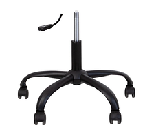 Хрестовина для крісел на пластикових роликах чорний метал MB61 (Новий Стиль ТМ)