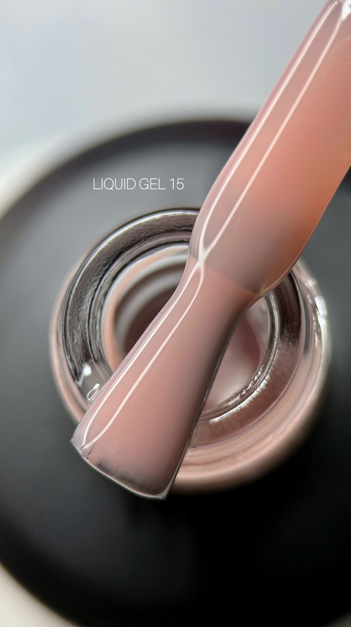 Saga Professional Гель моделюючий рідкий  Liquid Gel №15, 30 мл (баночка без пензлика), фото 1