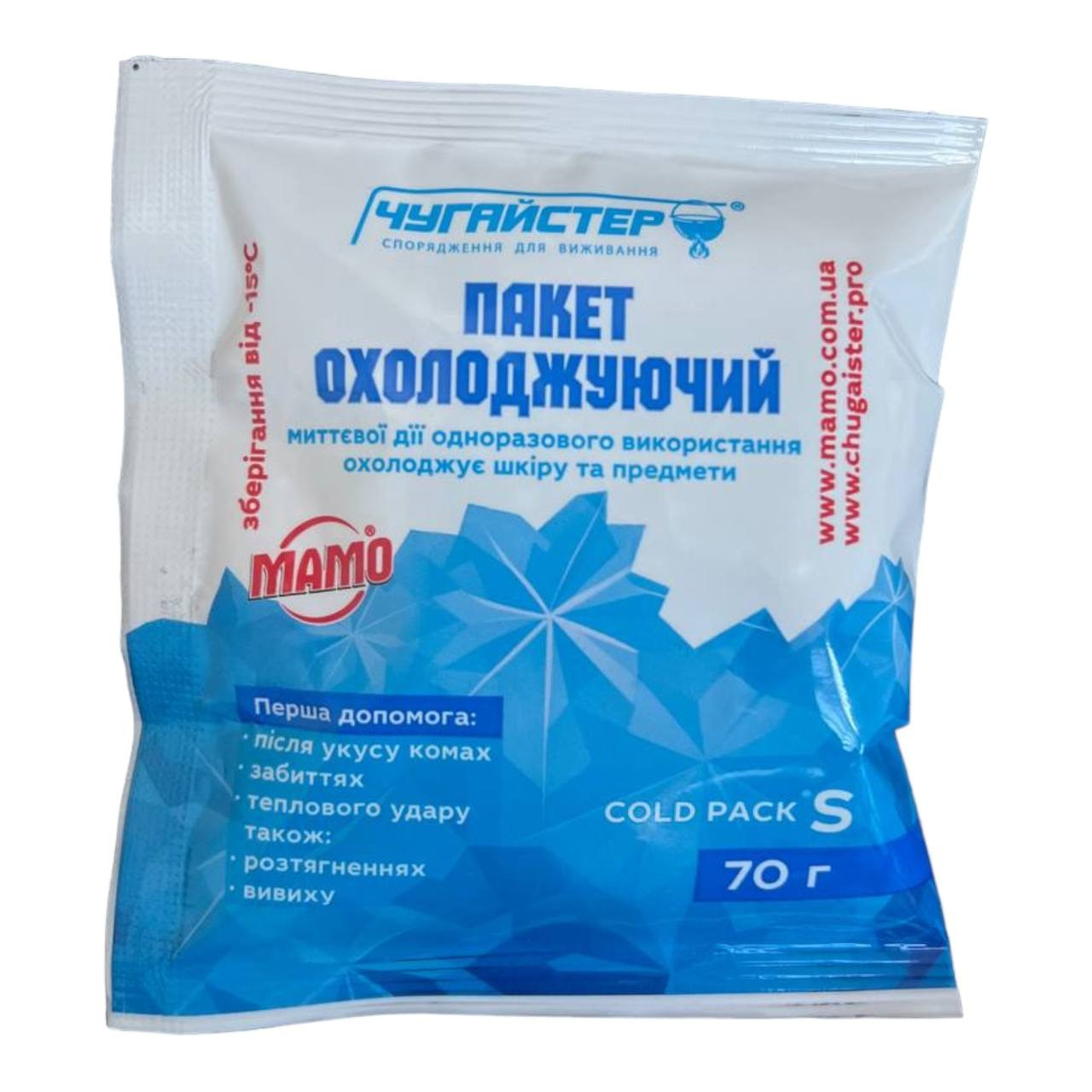 Пакет охолоджувальний ЧУГАйСТЕР COLD PACK S (70 г)