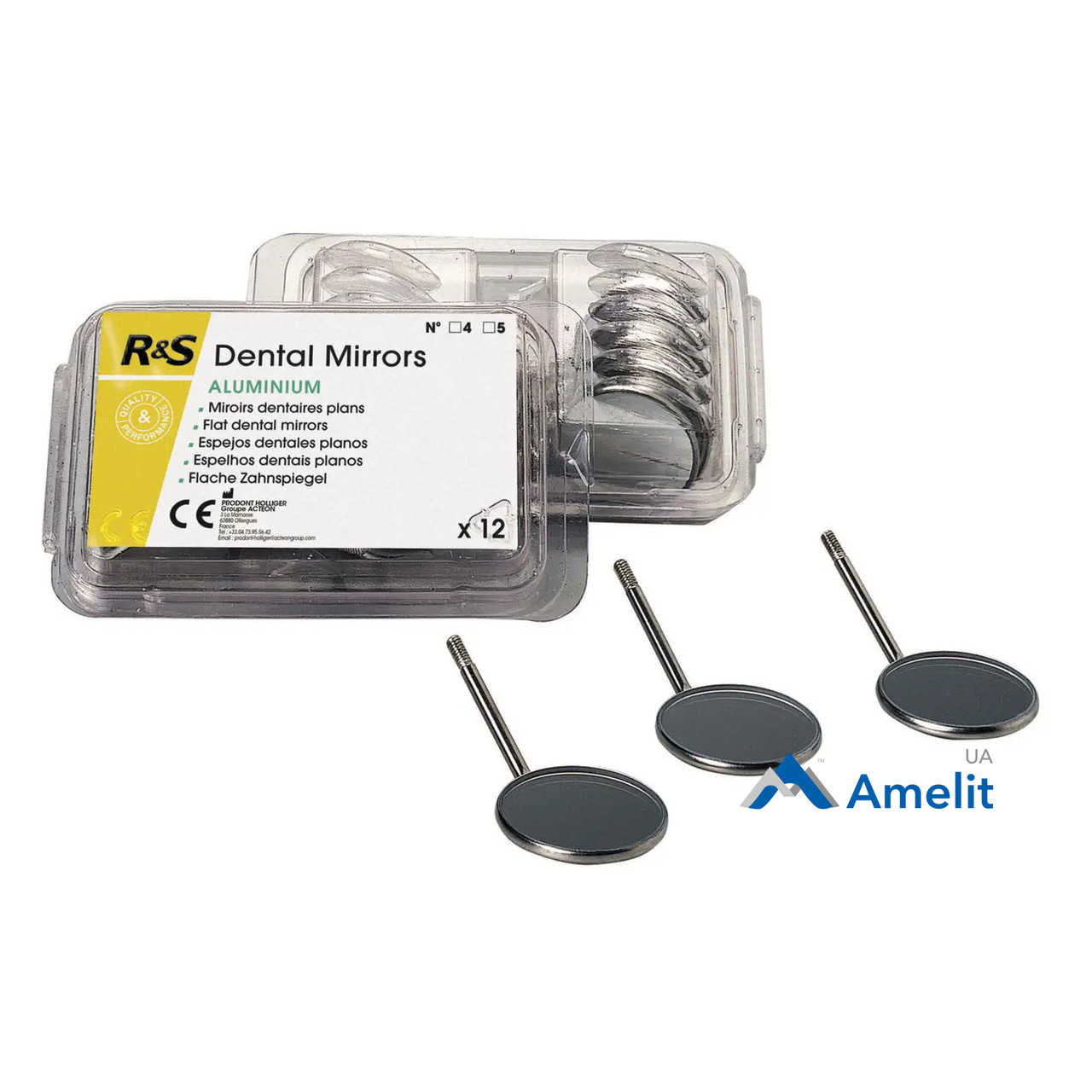 Дзеркало стоматологічне №4, без збільшення (R&S), 1 шт.