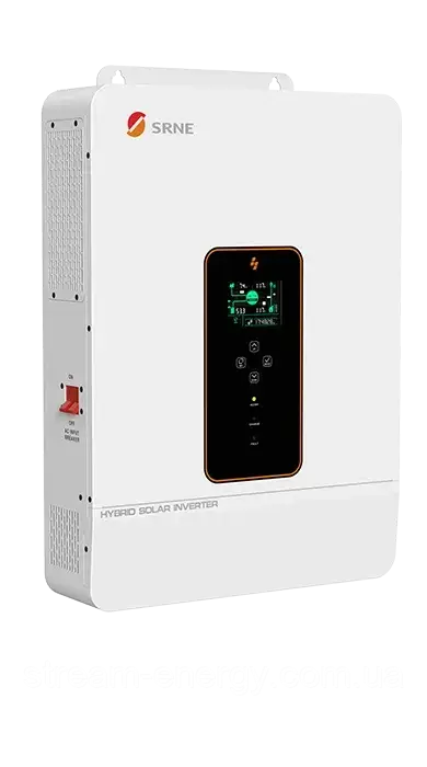 Сонячний інвертор 8квт-48в SRNE ASF4880S180-H для дому, для обладнання, для лікарні, дачі, бізнесу, фото 1