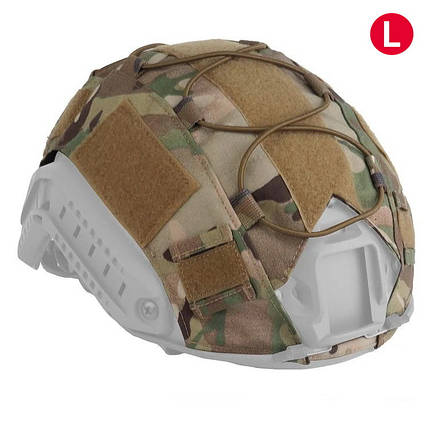 Чохол Кавер на шолом каску Fast (Фаст) Large Size Elastic Cord Multicam (18R-L-CP), фото 1