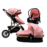 Коляска-трансформер 3в1 Maxibaby IQ pink, фото 3