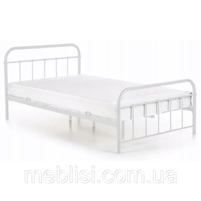 Ліжко металеве 120x200 см PABLO, Біле (MEBEL ELITE) ME.PABLO/120/B/LOZ