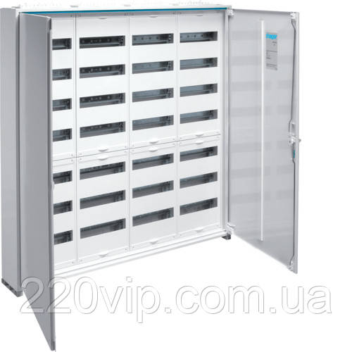 Щит IP44/II 1100x1050x161мм 336мод.(4x84), HAGER UNIVERS FWB74S, бокс Хагер настінний, шафа метал (rozetka), фото 1