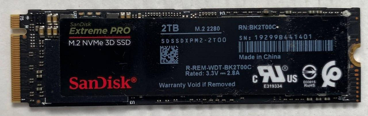 J*O様 nvme 2280 2TB M.2 SSD SSD SanDisk Extreme PRO 2TB NVMe M.2 2280 PCIe 3.0 x4 3D