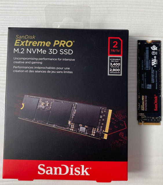 SSD SanDisk Extreme PRO 2TB NVMe M.2 2280 PCIe 3.0 x4 3D