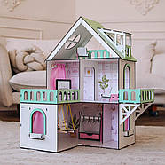 "МІНІ КОТЕДЖ" ляльковий будиночок NestWood для LOL, м'ятний + вітальня, фото 2