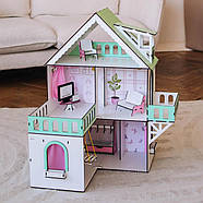 "МІНІ КОТЕДЖ" ляльковий будиночок NestWood для LOL, м'ятний + вітальня, фото 3