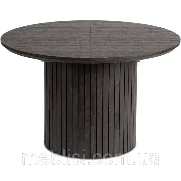 Стіл круглий розкладний MEBEL ELITE CHARLES 120-160х120 см, Чорний  ME.CHARLES/CZ/S