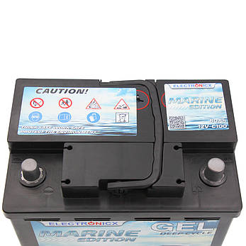 Гелева (GEL) акумуляторна батарея Electronicx 12V 80Ah (960W*h), фото 4