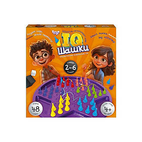 Настільна гра "IQ Шашки" Danko Toys IQCh-01 ігрове поле, 48 фішок, Toyman