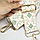 Ремінь для сумки Virginia Conti 50 мм R_ornament_gold текстильний оливковий, фото 3
