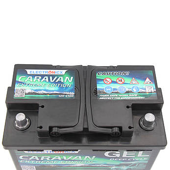 Гелева (GEL) акумуляторна батарея Electronicx 12V 100Ah (1200W*h), фото 4