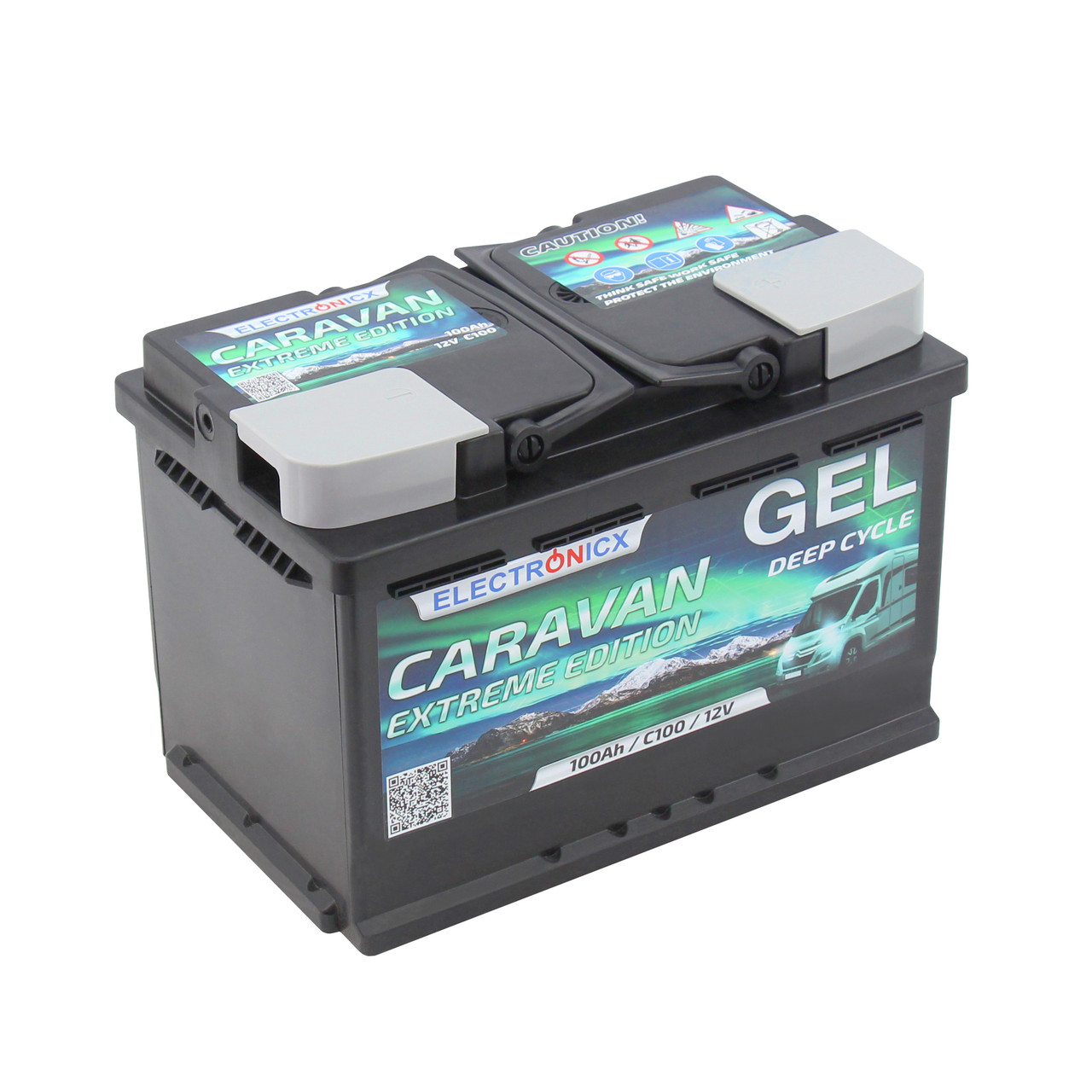 Гелева (GEL) акумуляторна батарея Electronicx 12V 100Ah (1200W*h)