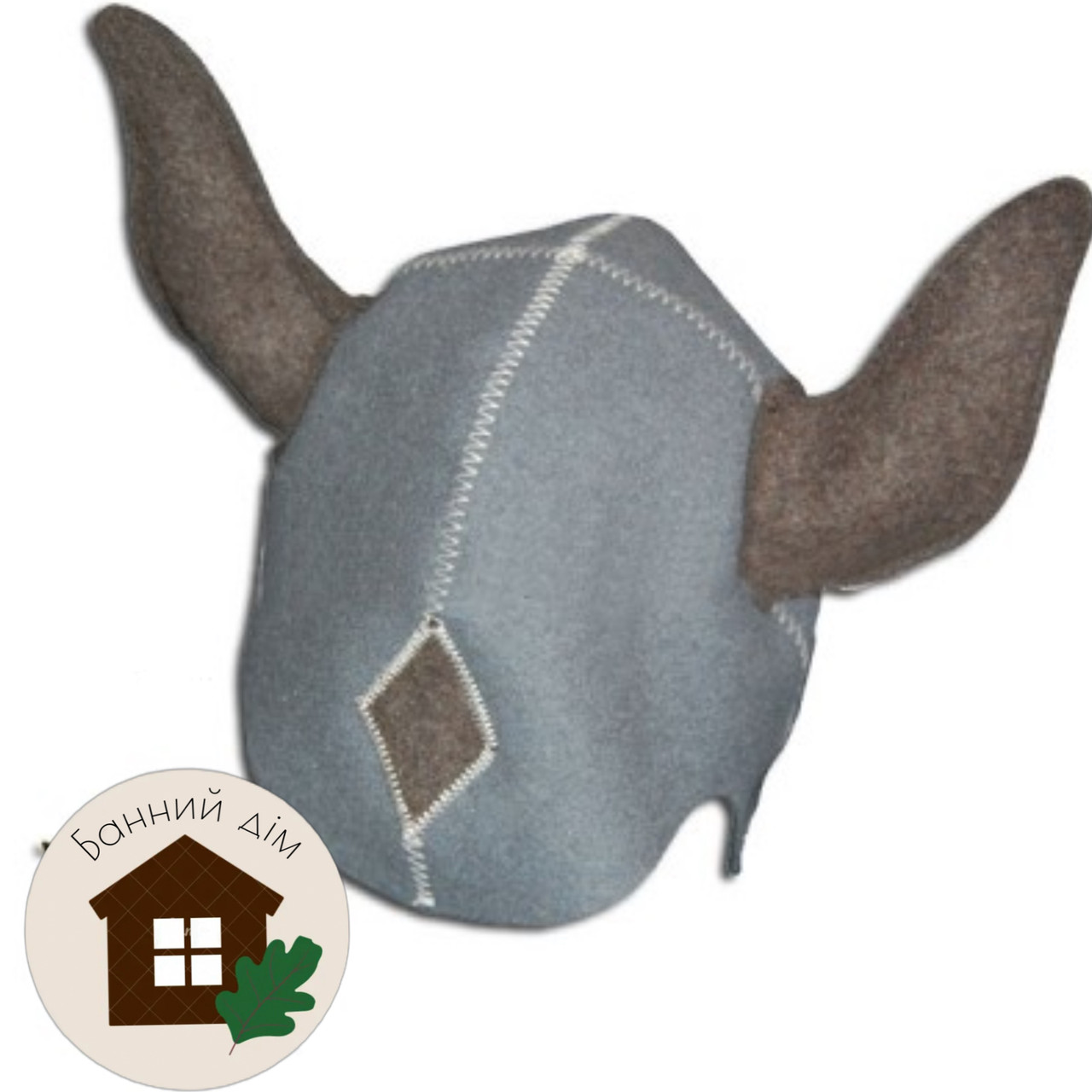 Шапка для лазні "Вікінг" (полірована вовна), фото 1