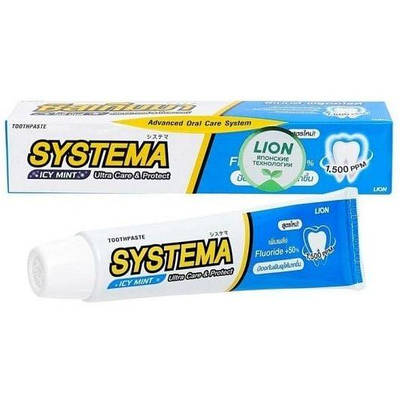 Зубна паста LION Thailand Systema Ultra Care & Protect Icy Mint 90 г