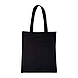 Сумка шопер чорна 35х42 см бавовняна однотонна / Тканинні шопери для покупок, фото 2