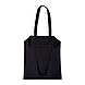 Сумка шопер чорна 35х42 см бавовняна однотонна / Тканинні шопери для покупок, фото 3