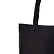 Сумка шопер чорна 35х42 см бавовняна однотонна / Тканинні шопери для покупок, фото 5