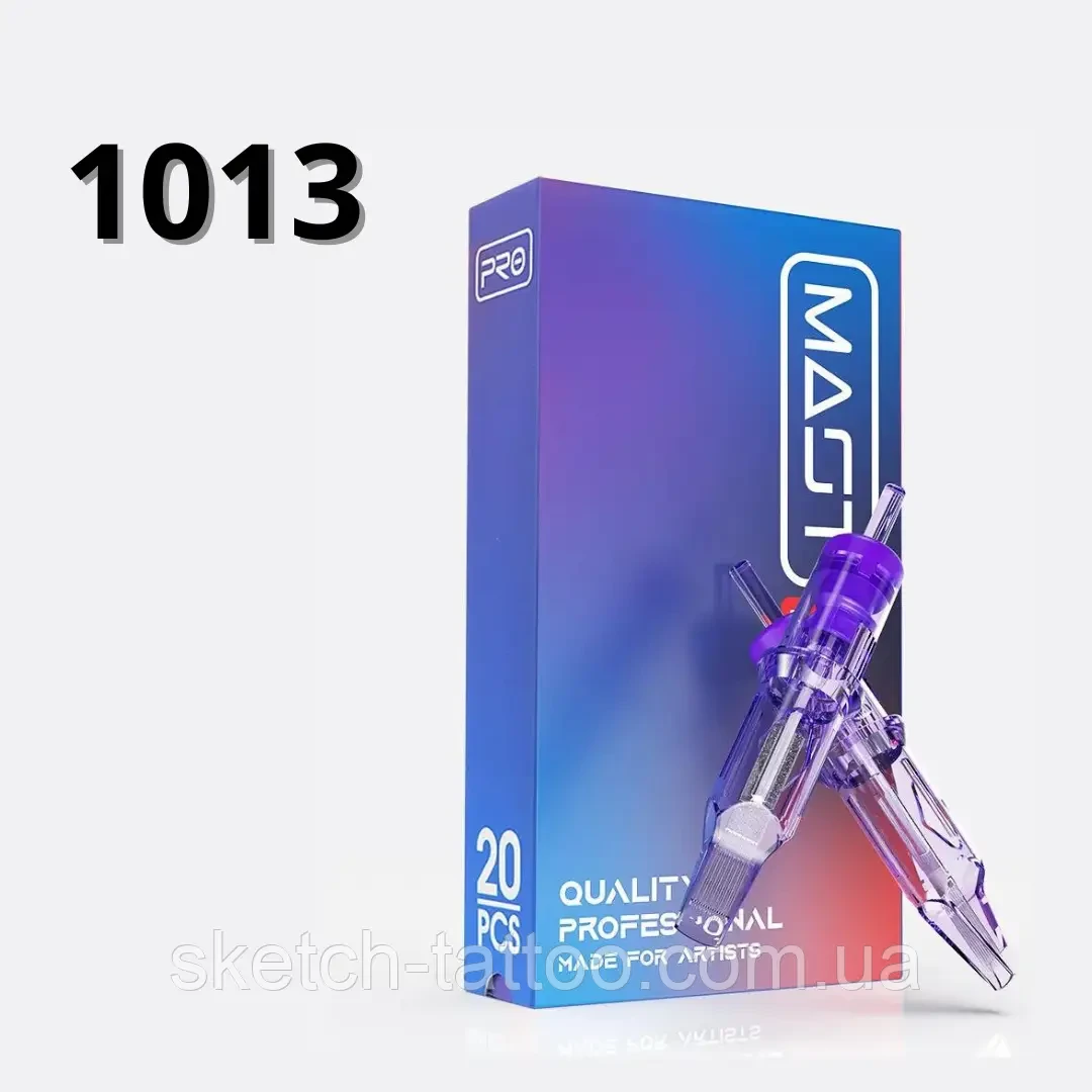 1013M-1 (0,30 мм) Картриджі тату Mast PRO 1 шт (Для тіней та зафарбування) картриджі