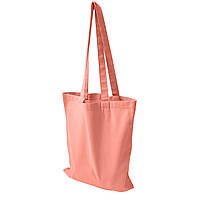 Еко сумка шопер бавовняна однотонна 35х42 см персикова / Тканинні сумки для покупок
