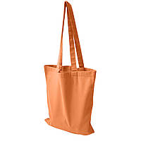 Еко сумка шопер бавовняна містка 35х42 см помаранчева / Сумки шопери для покупок