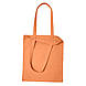 Еко сумка шопер бавовняна містка 35х42 см помаранчева / Сумки шопери для покупок, фото 3