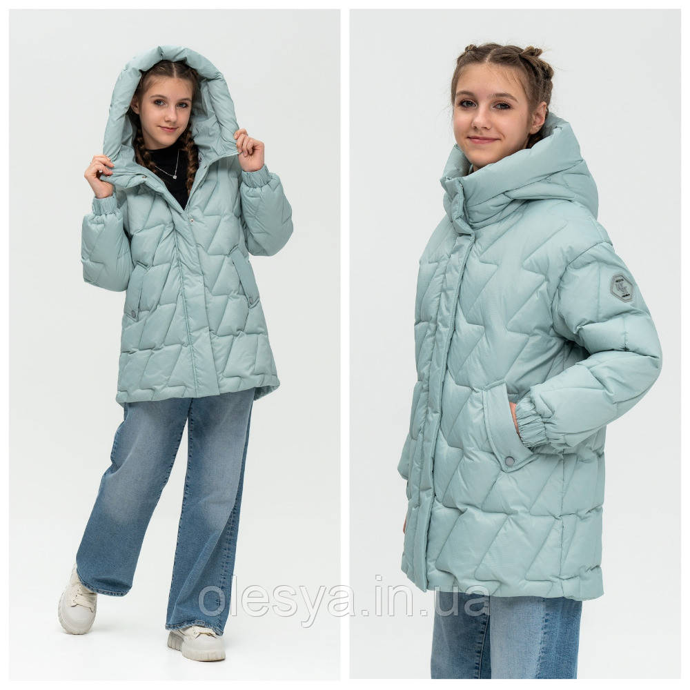 Зимова куртка пуховик для дівчаток Наомі тм Nestta Розміри 128-152, фото 1