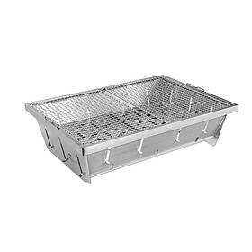 Гриль портативний Naturehike Picnic BBQ Grill NH20CJ006 L сталь, нержавіюча сталь, для пікніка, кемпінгу