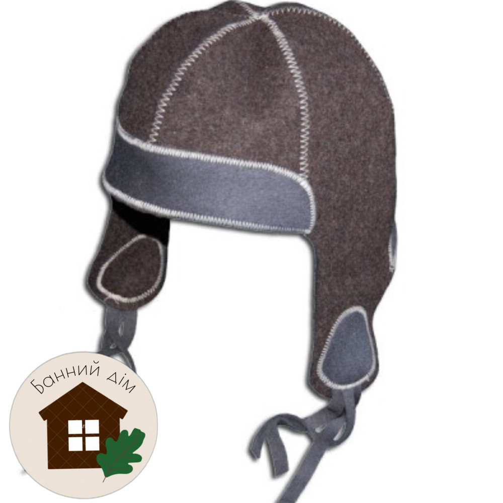 Шапка для лазні (полірована вовна), "Фінська", фото 1