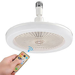 Світлодіодна люстра з вентилятором у патрон E27, з пультом, 2835RGB, CHP-006 / Led світильник стельовий