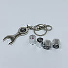 Захисні ковпачки на ніпеля Kia + ключик-брелок у подарунок! Колір хром, фото 4