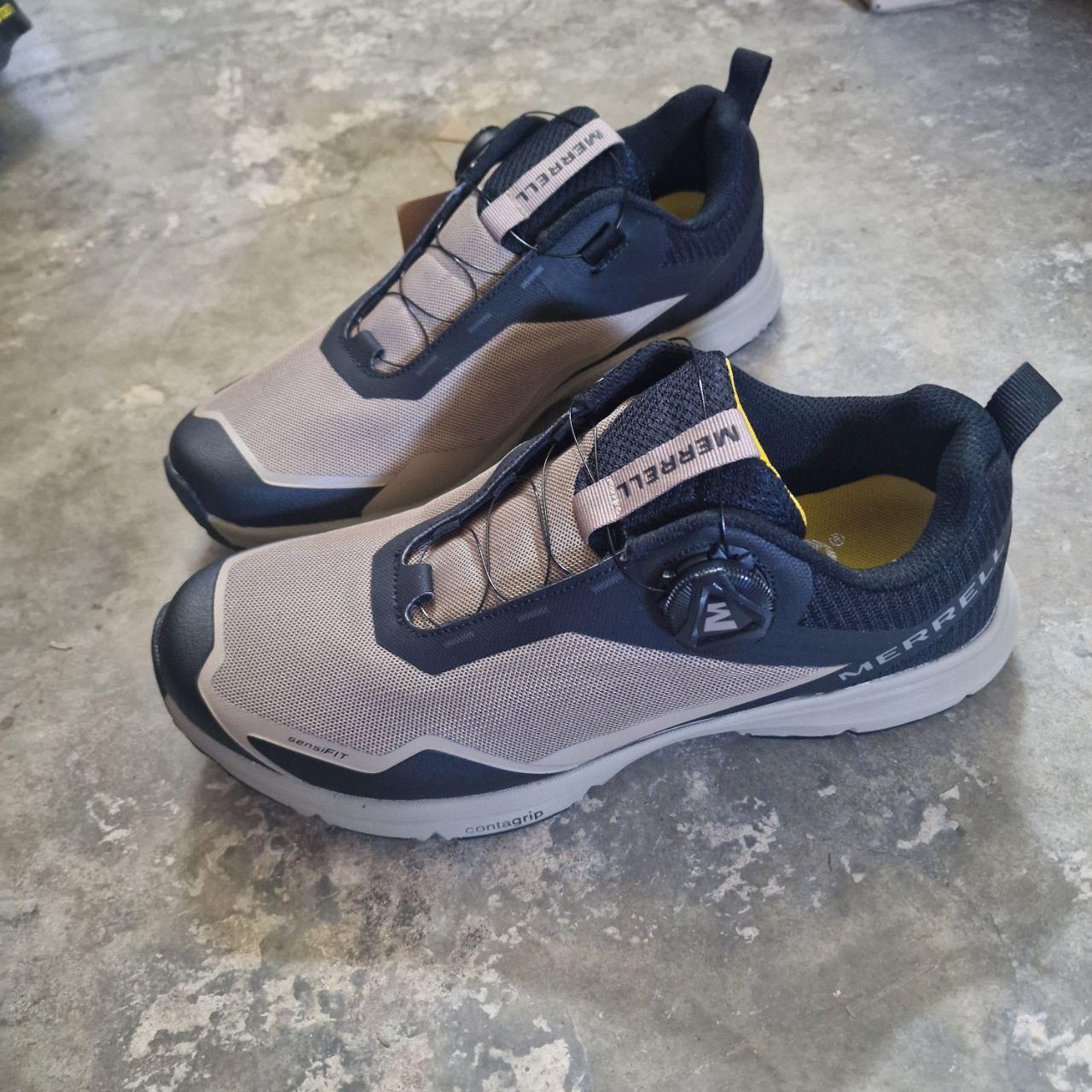 Фірмові кросівки сіткою Merrell Boa койот, літні чоловічі кросівки на автошнуровці 40р., 43р.