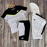 Чоловічий літній костюм футболка шорти вітровка комплект спортивний Nike Tech Туреччина. Живе фото, фото 7