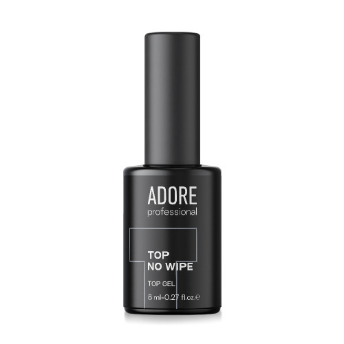 Топ для нігтів без липкого шару Adore Top no wipe no UV прозорий, 8 мл
