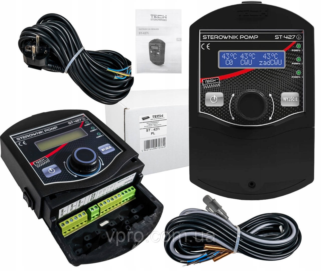 Tech ST-427i автоматика для управління 3-ох насосів