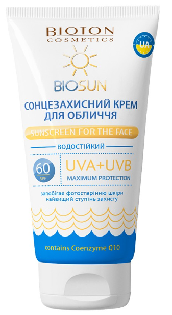 Сонцезахисний крем для обличчя BIOSUN SPF 60 (50мл.)
